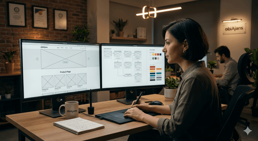 Kullanıcı odaklı UI/UX profesyonel web tasarım süreci